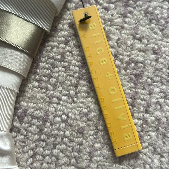 NWT Alice + Olivia Striped Ribbon Dress - Picture 6 of 9